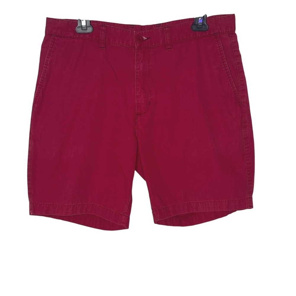 Patagonia Organic Cotton Men All Wear Shorts Red Size 34 Outdoor SunFaded